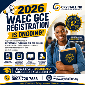 2026 WAEC GCE Registration Now Ongoing – Register Easily with CRYSTALLINK