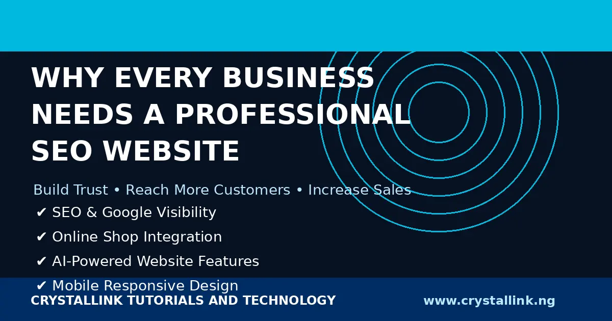 Why Every Business in Nigeria Needs a Functional SEO Website in 2026